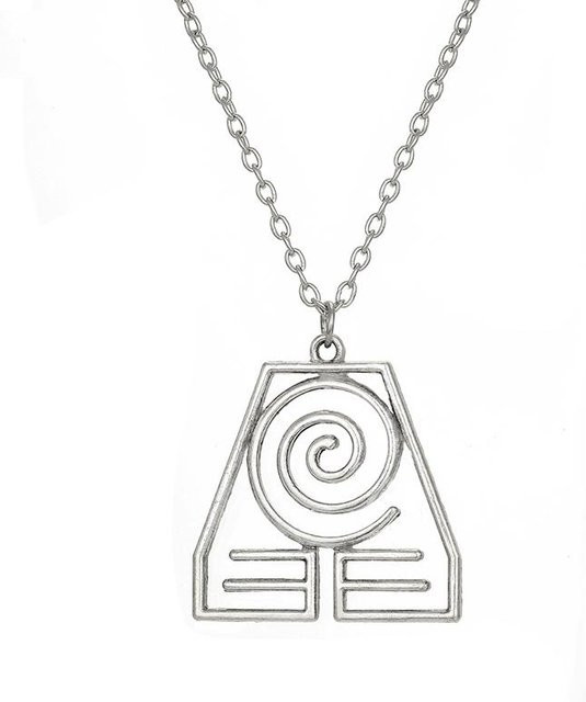 HEYu Halskette, Film Die Last Airbender, Edelstahl, Silber, Unisex - Bild 1
