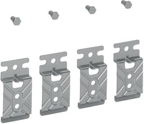 Hager Wandbefestigungslaschen FZ829 universell für FR/FS Schränke in Silber - Bild 1
