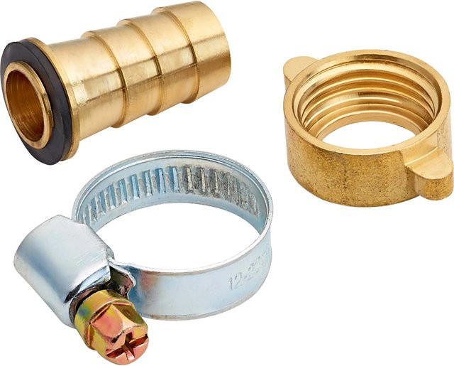 Schlauchverbinder Hose Tail aus Messing in Gold, 13 mm (1/2 Zoll) x 13 mm (1/2 Zoll) - Bild 1