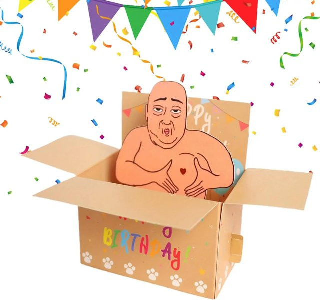 Lustige 3D Geburtstagskarte aus Papier in Mehrfarbig für Familie, Freunde und Kollegen - Bild 1