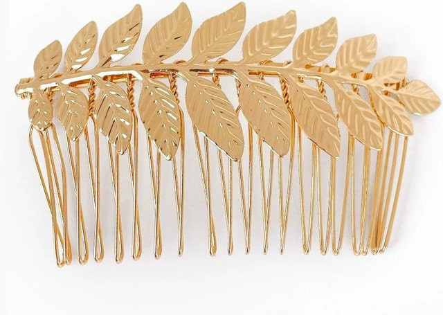 YULIN Diadem, Goldblatt, beige, Unisex - Bild 1