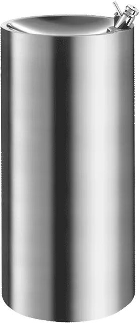 Delabie Trinkbrunnen ILHA JR bodenstehend aus Edelstahl in Silber, Höhe: 80 cm, Breite: 34,5 cm, Tiefe: 34,5 cm - Bild 1