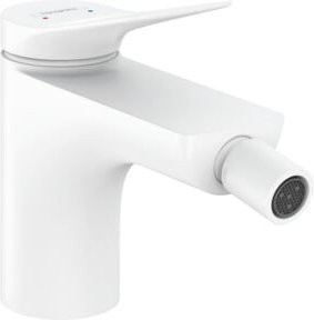 Hansgrohe Bidet-Einhebelmischer Vivenis mit Zugstangen-Ablaufgarnitur, mattweiß - Bild 1