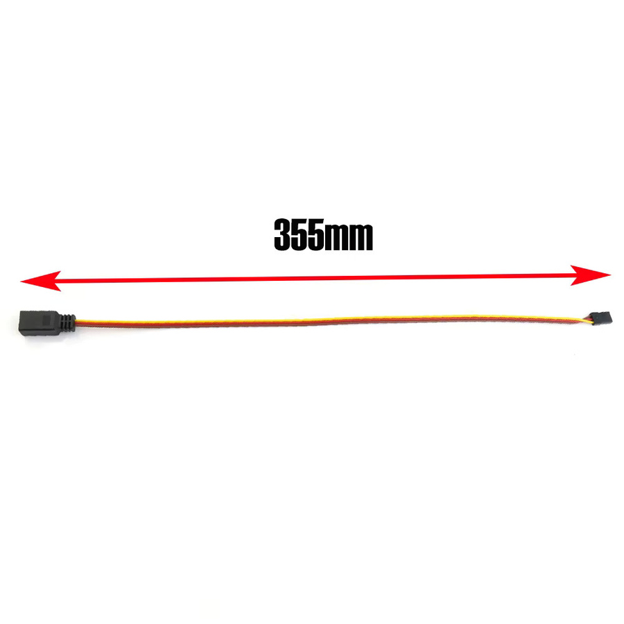 RC Y-Kabel Verlängerungskabel für Servo und Lüfter, Länge: 35 cm, kompatibel mit Futaba, JR, HSP, Traxxas, TRX4, Axial, SCX10 und TAMIYA - Bild 1