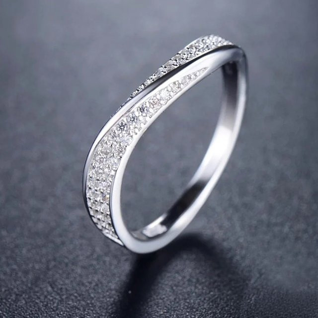 Huitan Ring, Silber, Zirkonia, Damen - Bild 1