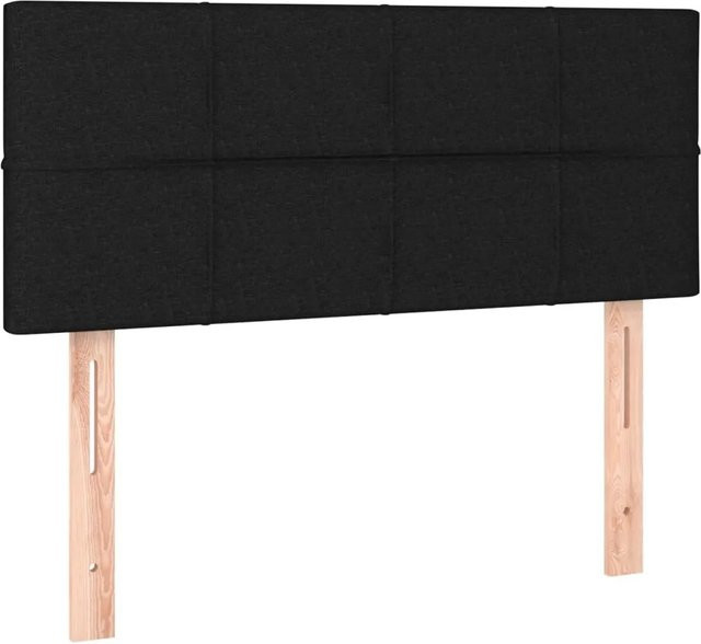 vidaXL LED Kopfteil Schwarz mit USB-Ladeport und integrierter Beleuchtung, B/T/H: 100 x 5 x 78/88 cm - Bild 1