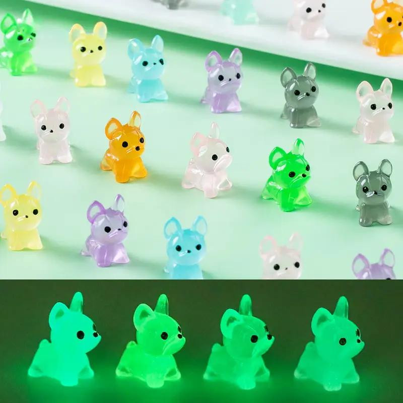 Yiran Toy Leuchtende Mini-Hundefiguren aus Harz in Multicolor für Feengärten und DIY-Dekorationen - Bild 3