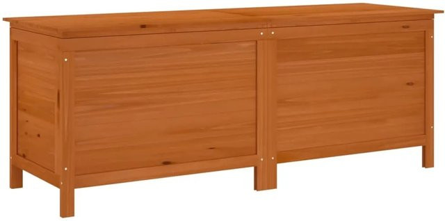 vidaXL Gartentruhe aus Massivholz Tanne in Braun, B/T/H: 150 x 50 x 56,5 cm - Bild 1
