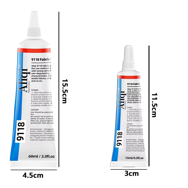 Wasserfester Mehrzweck-Kleber für Textilien und Kleidung zur permanenten Reparatur von Stoffen und Nähten, Weiß, 15 ml oder 60 ml - Bild 5