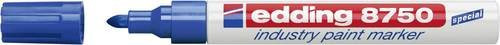 Edding Industrie-Lackmarker 8750 Permanent Marker Blau mit Bullet-Spitze - Bild 1
