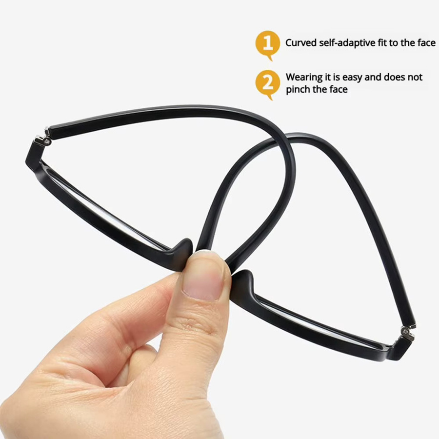 FUQIAN Lesebrille, Vollrand, rechteckig, schwarz - Bild 3