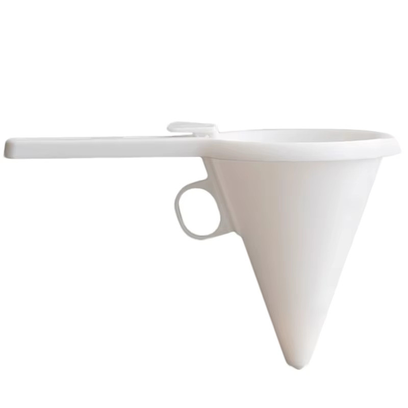 Einstellbarer Hand-Backtrichter aus Kunststoff für Teig, Creme und Schokolade in Weiß, B/T/H: 13,5 x 9,5 cm - Bild 5