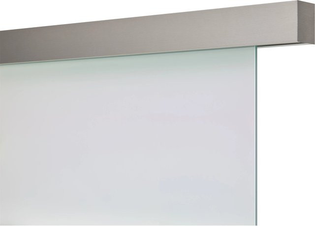 Skyscope Schienen-Set Smartline für 1-flg. Glas in Edelstahl-Optik, Silber, Länge: 2000 mm - Bild 1