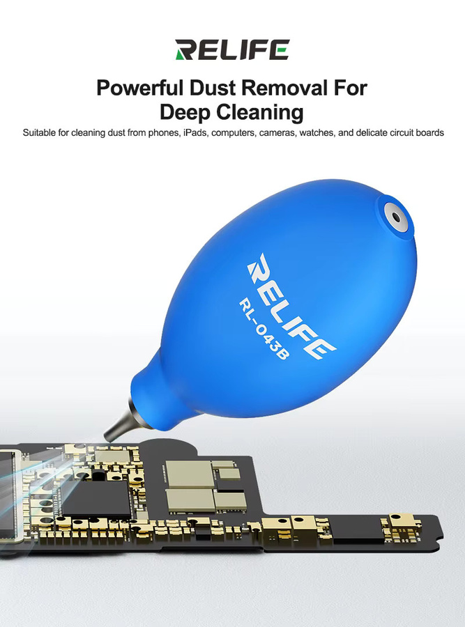RELIFE RL-043B Staubgebläse in Blau für Elektronik, Kameraobjektive und PCB zur Staubentfernung - Bild 2