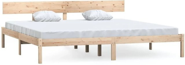 vidaXL Massivholzbett aus Kiefer in modernem Design, B/T: 200 x 200 cm - Bild 1