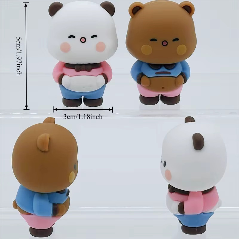 SHINEHENG Bubu Dudu Panda Bär Anime Figuren, Zubehör - Bild 3