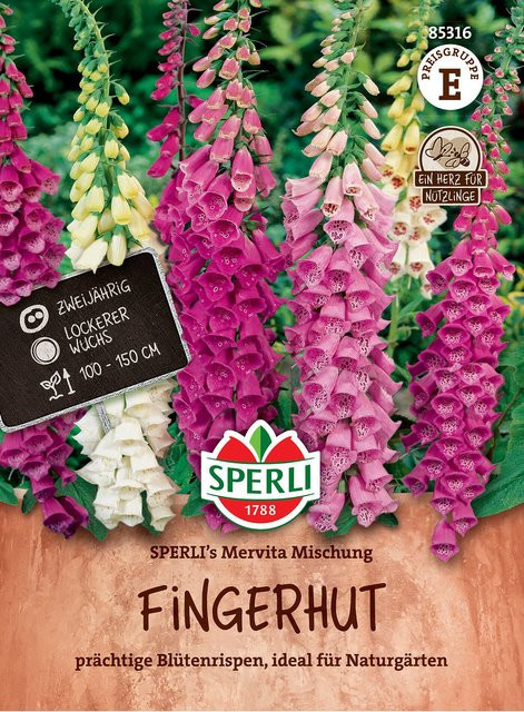 SPERLI Fingerhut-Samen Mervita Mischung bunt - Bild 1