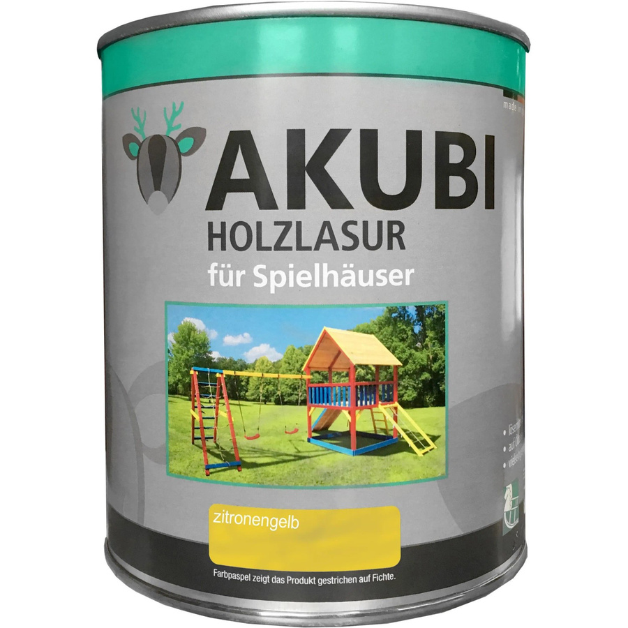 Karibu Holzlasur für Spielhäuser Zitronengelb 750 ml - Bild 2