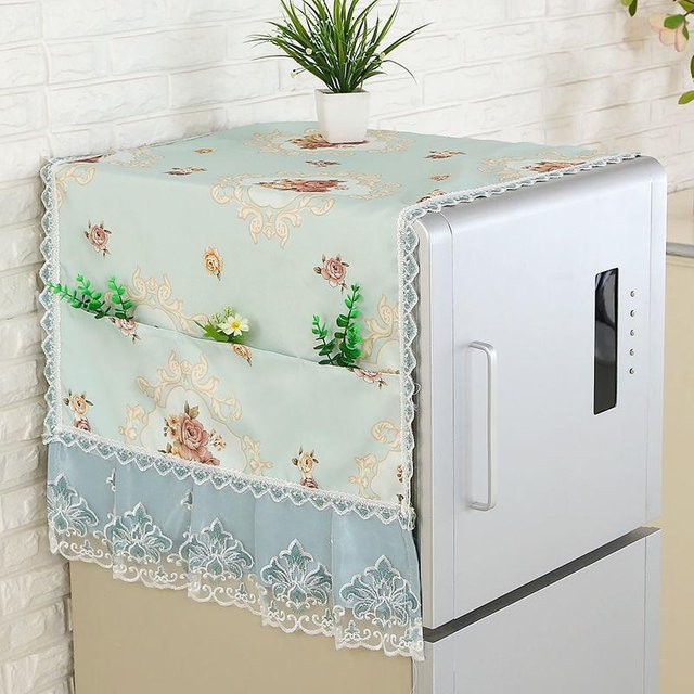 WTEMPO Abdecktuch für Doppeltürkühlschränke, Backofen und Mikrowellen, Staubschutz und Sonnenschutz, Farbe: Grün, B: 140 cm, T: 55 cm - Bild 1