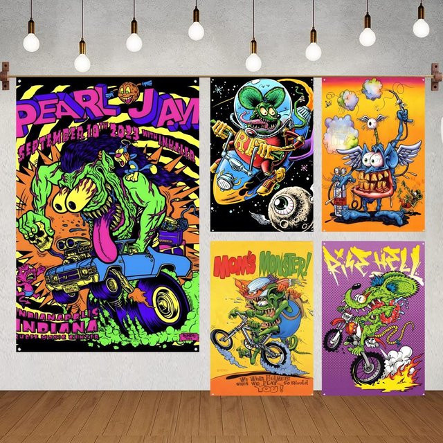 Fink Meine Garage Flaggen zur Innendekoration, Mehrfarbig, B: 90 cm, H: 60 cm - Bild 1