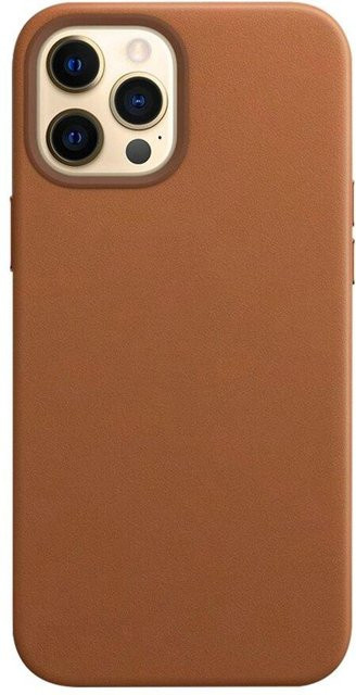 Stoßfeste PU-Leder Handyhülle mit MagSafe für Apple iPhone 18 Pro Max, 17 Air, 16, 15, 14, 13, 12, 11 in Braun - Bild 1