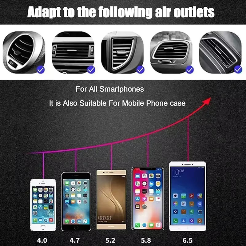 VIKEFON Automatischer Infrarot-Induktions-Wireless-Ladeständer mit 30 W Klemmfunktion für iPhone und Samsung Galaxy, Schwarz - Bild 5