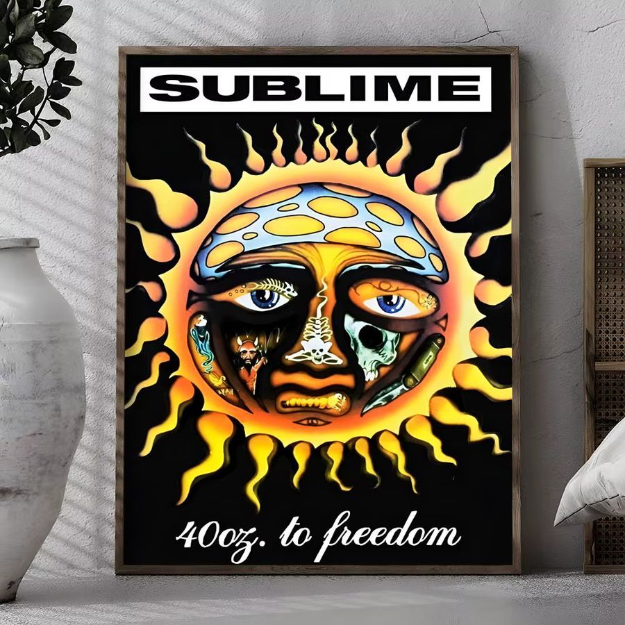S-Sublime Classic Band Poster Selbstklebender Wandaufkleber in Black8 als Kunstwandbild für dein Zuhause oder Büro - Bild 4
