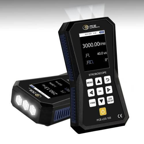PCE Instruments Stroboskop PCE-LES 103 mit 3 LEDs in Schwarz - Bild 1