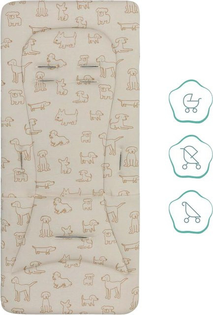 Fillikid Sitzauflage beige aus Baumwolle und Schaumstoff B/T/H: 70,0 x 32,0 x 32,0 cm - Bild 1