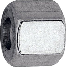 Riegler Überwurfmutter aus Edelstahl 1.4571 in Silber, M12x1,5, für Rohr-Außen-Ø 6 mm - Bild 1