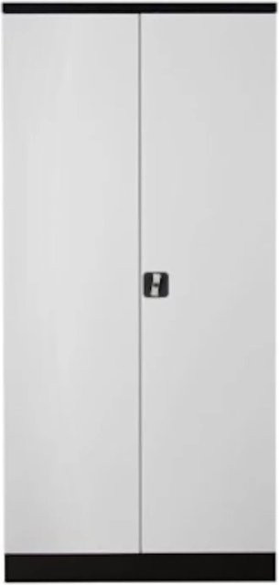PROREGAL Stahlschrank Bee mit 4 Fachböden und Scharniertüren in Schwarz-Grau, H x B x T: 195 x 92 x 42 cm - Bild 1