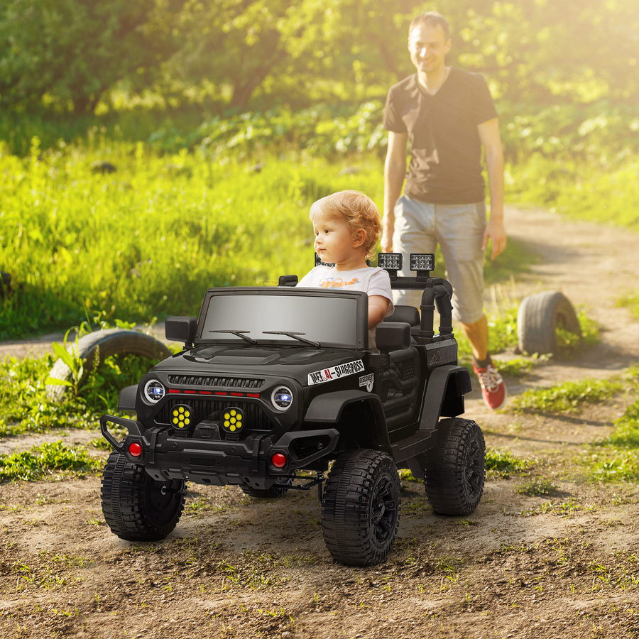 AIYAPLAY Elektroauto Kinder UTV, Kinderbuggy, Schwarz, ab 3 Jahre - Bild 2
