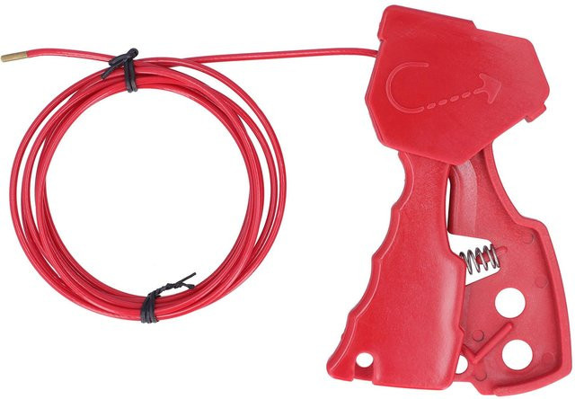 Neoglint Kabel-Lockout Sicherheitskabel-Schloss aus Nylon in Rot - Bild 1