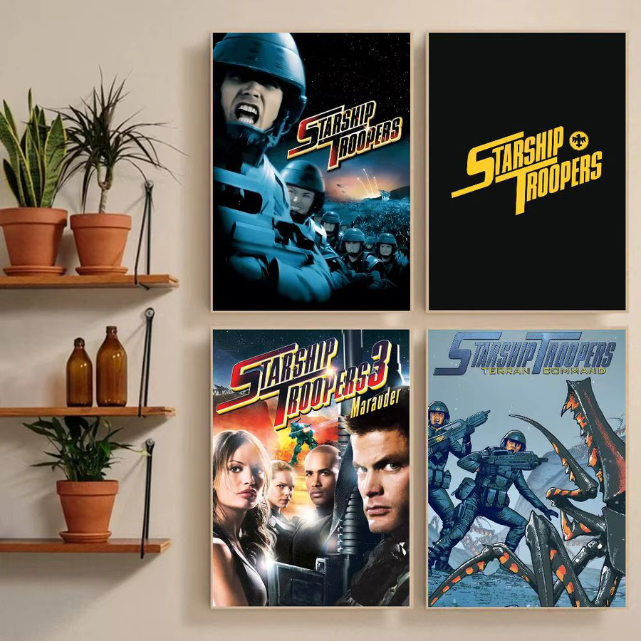 Wasserdichter Wandkunstdruck S-Starship T-Troopers Poster Aufkleber in Mehrfarbig für deine Wohnzimmer und Schlafzimmer Dekoration - Bild 2