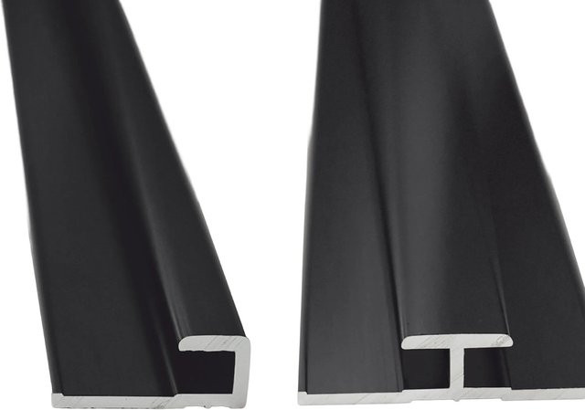 Breuer Profil-Set Quick72 mit 2 Abschlussprofilen und Verbindungsprofil, Höhe: 210 cm, Schwarz matt - Bild 1