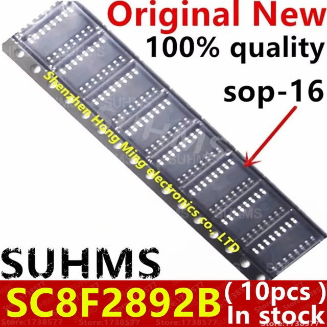 10 Stück SC8F2892B SOP-16 integrierte Schaltkreise in Schwarz - Bild 1