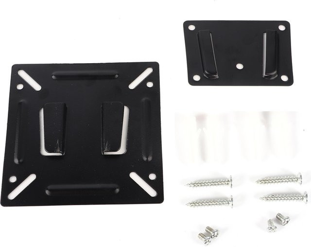 Meterk TV Wandhalterung für 12 bis 24 Zoll Flachbildschirme, VESA 100x100 mm, Schwarz, Stahl - Bild 1