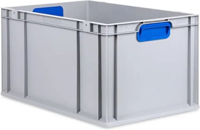 PROREGAL Eurobox Nextgen Color Transportbox mit verstärktem Boden und Griffen, Blau, H x B x T: 32 x 40 x 60 cm, 65 Liter - Bild 1
