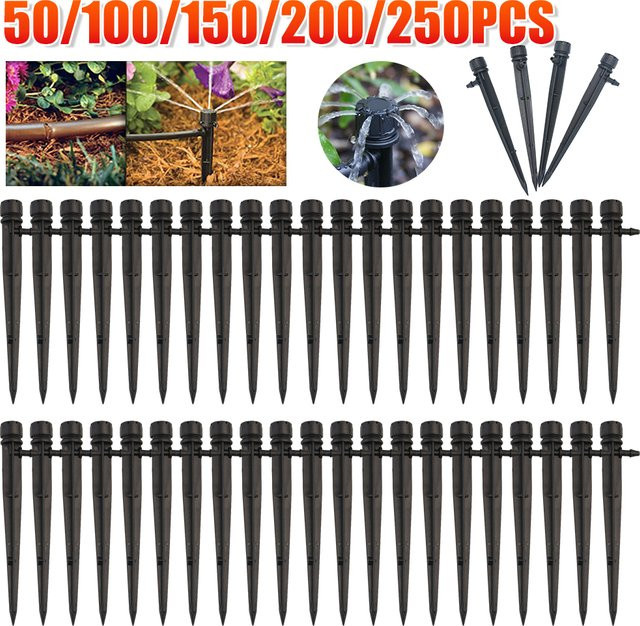 Einstellbares Tropf-Bewässerungssystem für den Garten mit 10 bis 50 Teilen in Rot und Schwarz - Bild 1
