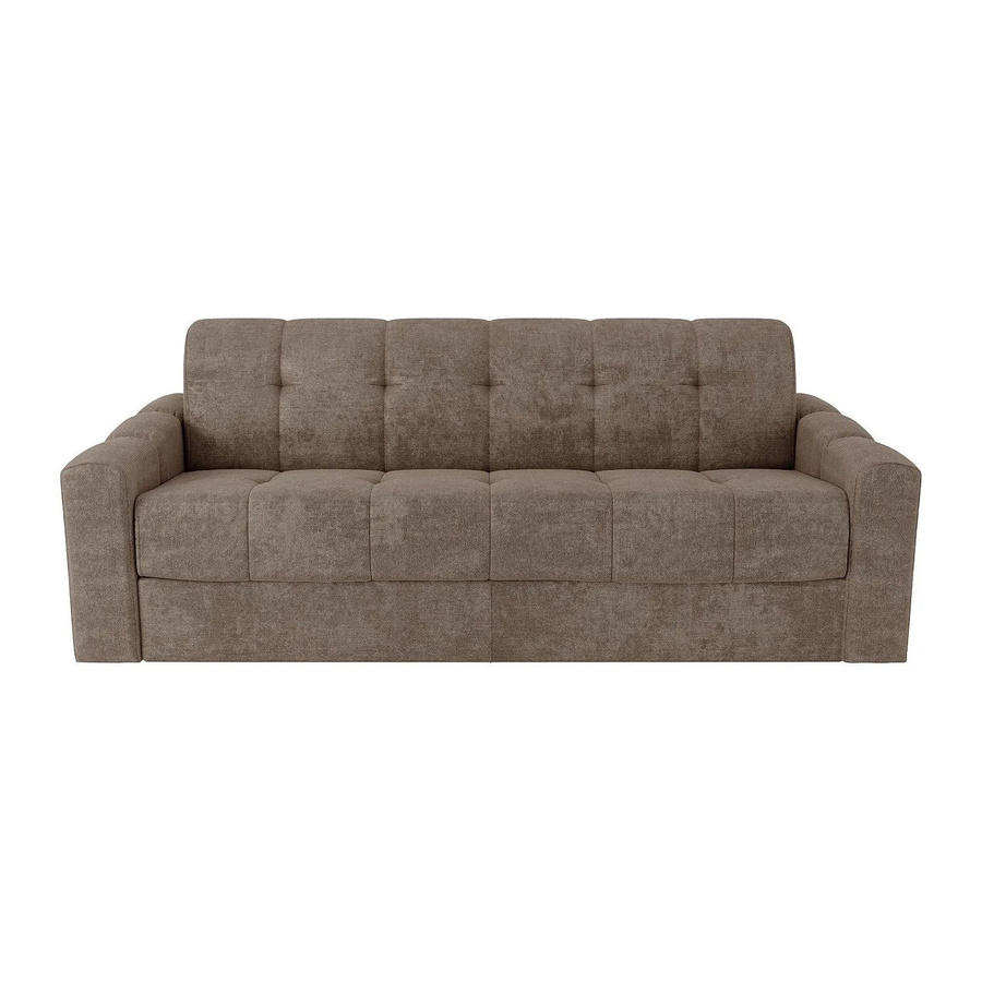 Vente-unique Schlafsofa Darielo in Taupe mit Stoffbezug und Ausziehfunktion, Breite: 210 cm - Bild 2