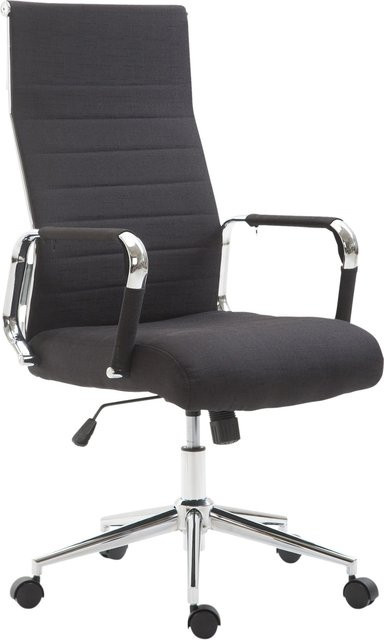 CLP Bürostuhl Kolumbus Ergonomischer Chefsessel aus Stoff in Schwarz mit individuell einstellbarer Gegendruckfunktion und Armlehnen - Bild 1