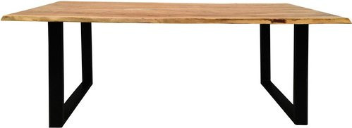SIT Tisch TOPS&TABLES aus Akazienholz in Schwarz und Braun, Höhe: 77 cm, Breite: 100 cm, Tiefe: 70,5 cm