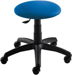 Mayer Sitzmöbel Multifunktionshocker 1282, höhenverstellbar, Kunstleder, blau, Breite: 60 cm - Bild 1