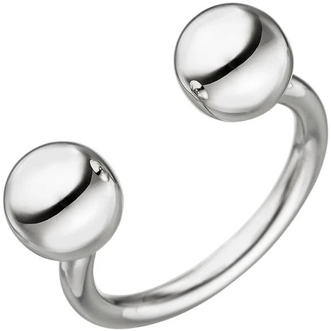 Colfem Ring Kugel, 925 Sterling Silber, Damen, Größe 52 - Bild 1