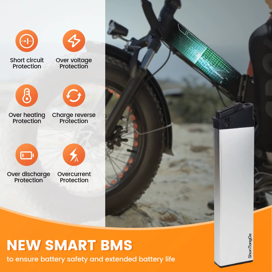 Zusammenklappbarer Samebike E-Bike-Akku 48 V für LO26 20LVXD30 LAFLY X3 X5 SMLRO S11 mit 10,4 Ah 12,8 Ah oder 14 Ah - Bild 2