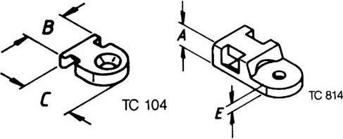 HELU TC 104 Befestigungssockel schraubbar, hitzestabil, Transparent, 1000 Stück - Bild 1