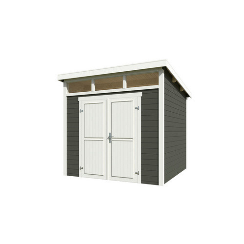 Lasita Gartenhaus Kibo in Grüngrau mit Außenmaßen von Breite: 270 cm, Höhe: 245,1 cm, Tiefe: 273,8 cm - Bild 2