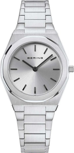 Bering Damenuhr, Quarz, Edelstahl, Silber, 32 mm, Eckig - Bild 1