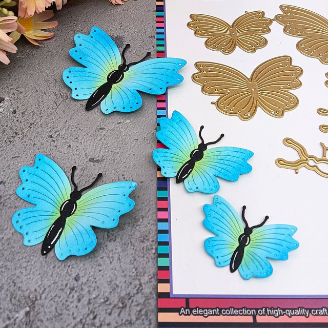 Alinacutle Schmetterling Metall-Stanzformen für Scrapbooking, DIY Grußkarten und Albumgestaltung - Bild 1