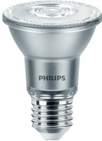 Philips LED Reflektor Glühlampe E27, 6W, Warmweiß, Silber, Durchmesser: 65 mm, Höhe: 85 mm - Bild 1